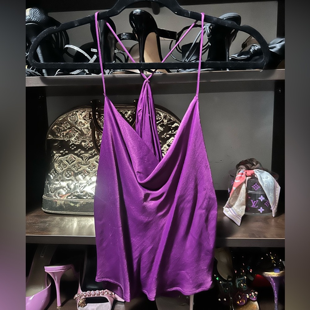 Purple Satin top